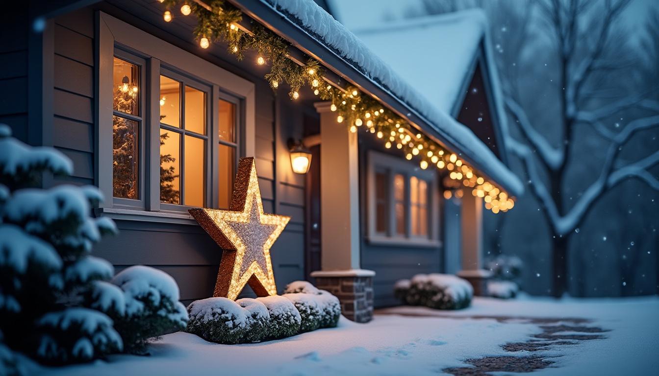 Décoration de Noël extérieur : illuminez votre jardin avec style 3 découvrez nos idées et conseils pour une décoration de noël extérieure élégante. illuminez votre jardin avec style grâce à des guirlandes lumineuses, accessoires festifs et inspirations tendance pour un extérieur féérique.