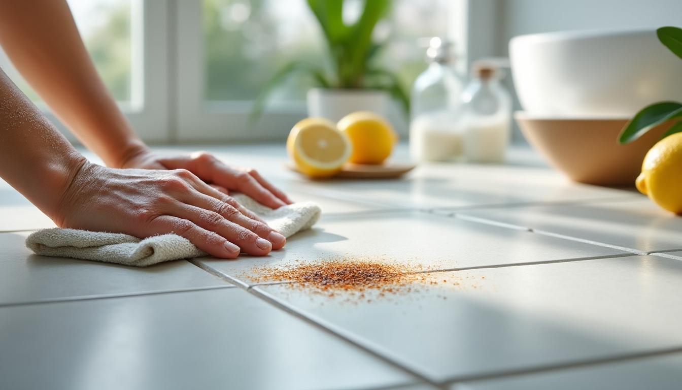 découvrez nos astuces incontournables pour éliminer efficacement une tache de rouille sur du carrelage et retrouvez un sol propre et éclatant en un rien de temps.