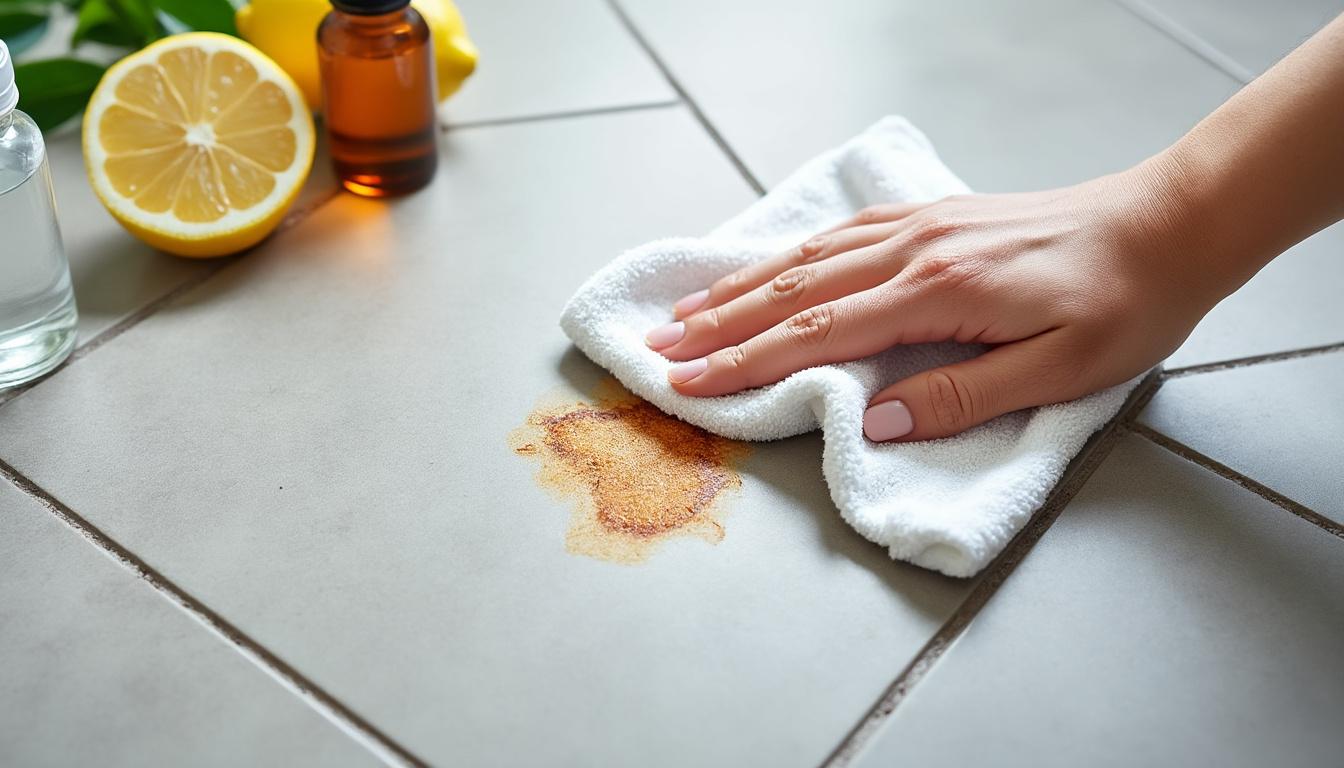 Bye Bye Tache de Rouille sur Carrelage! Astuces Efficaces 🧽