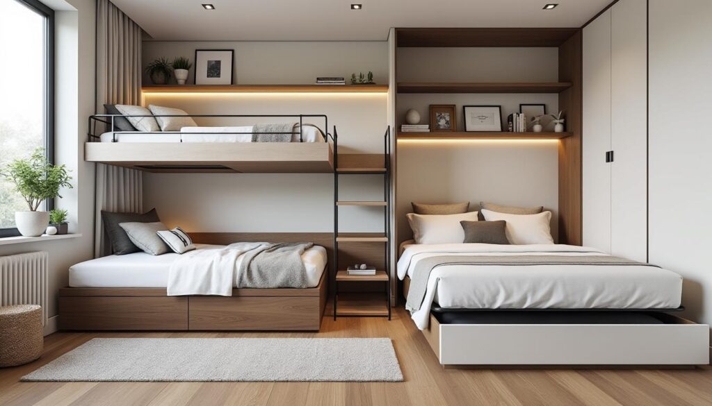 découvrez des astuces ingénieuses pour maximiser l’espace dans une petite chambre et aménager votre lit de manière fonctionnelle et esthétique.