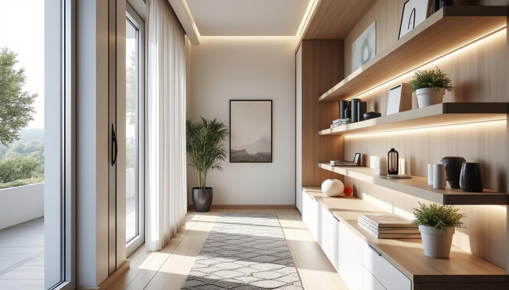 découvrez des astuces ingénieuses pour sublimer un couloir étroit et transformer cet espace en un lieu fonctionnel et esthétique.