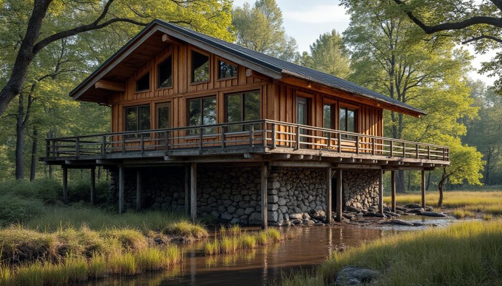 découvrez la réglementation concernant les chalets sur pilotis installés sur des terrains non constructibles et les possibilités d'aménagement permises.