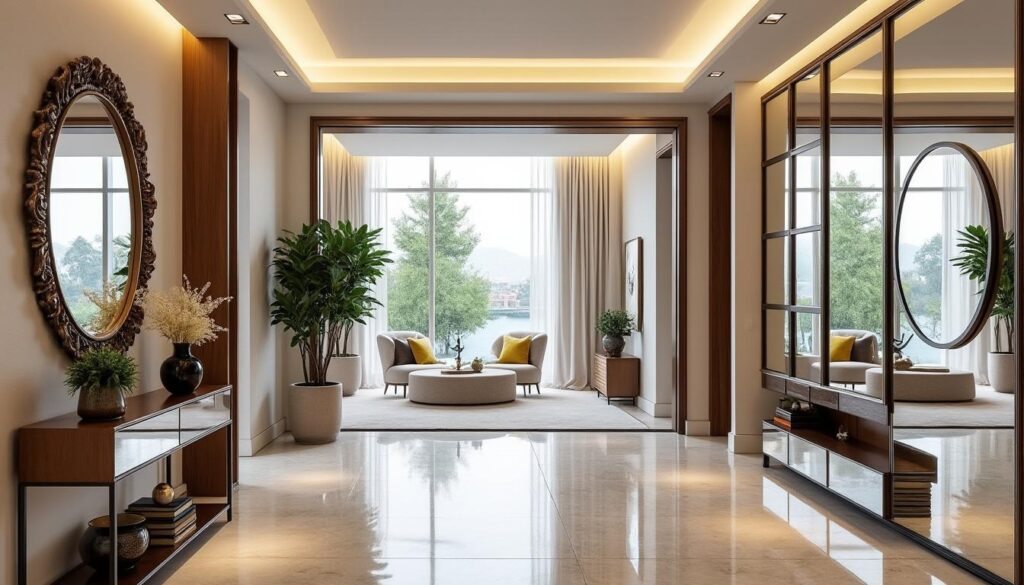 découvrez 20 astuces ingénieuses utilisant des miroirs pour sublimer votre entrée, gagner en volume et apporter une touche de style unique à votre intérieur.