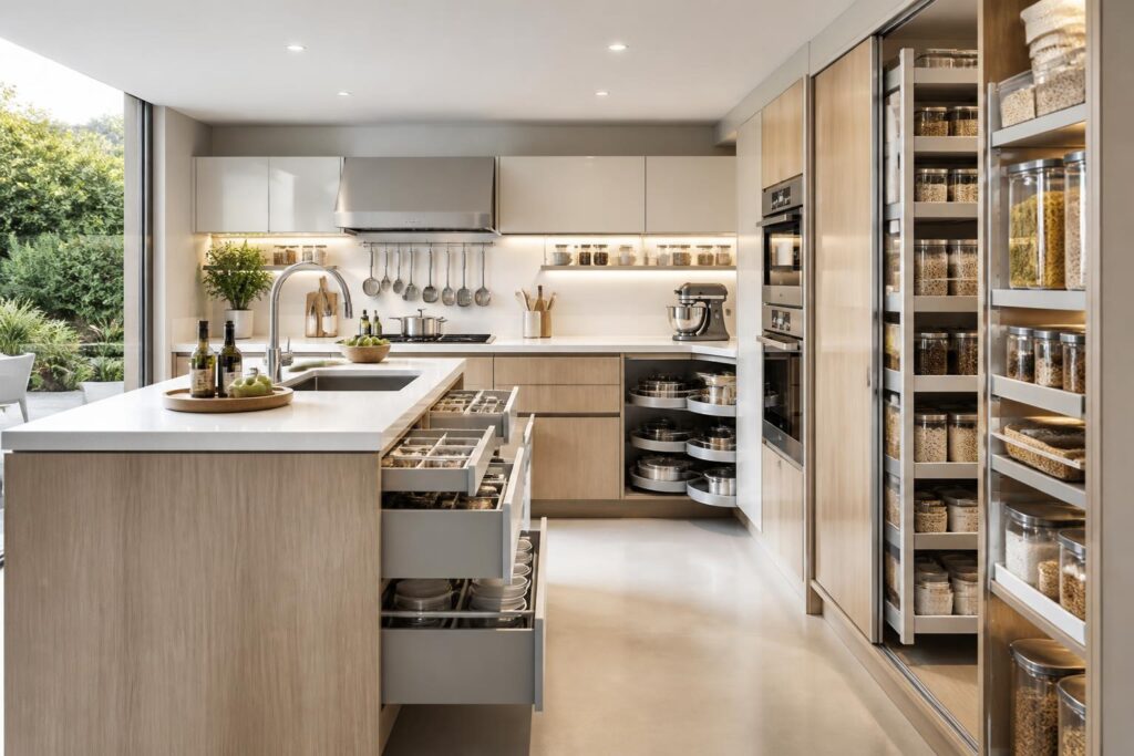découvrez 20 conseils astucieux pour optimiser chaque centimètre de votre cuisine. maximisez votre espace de rangement avec des solutions pratiques et malignes.