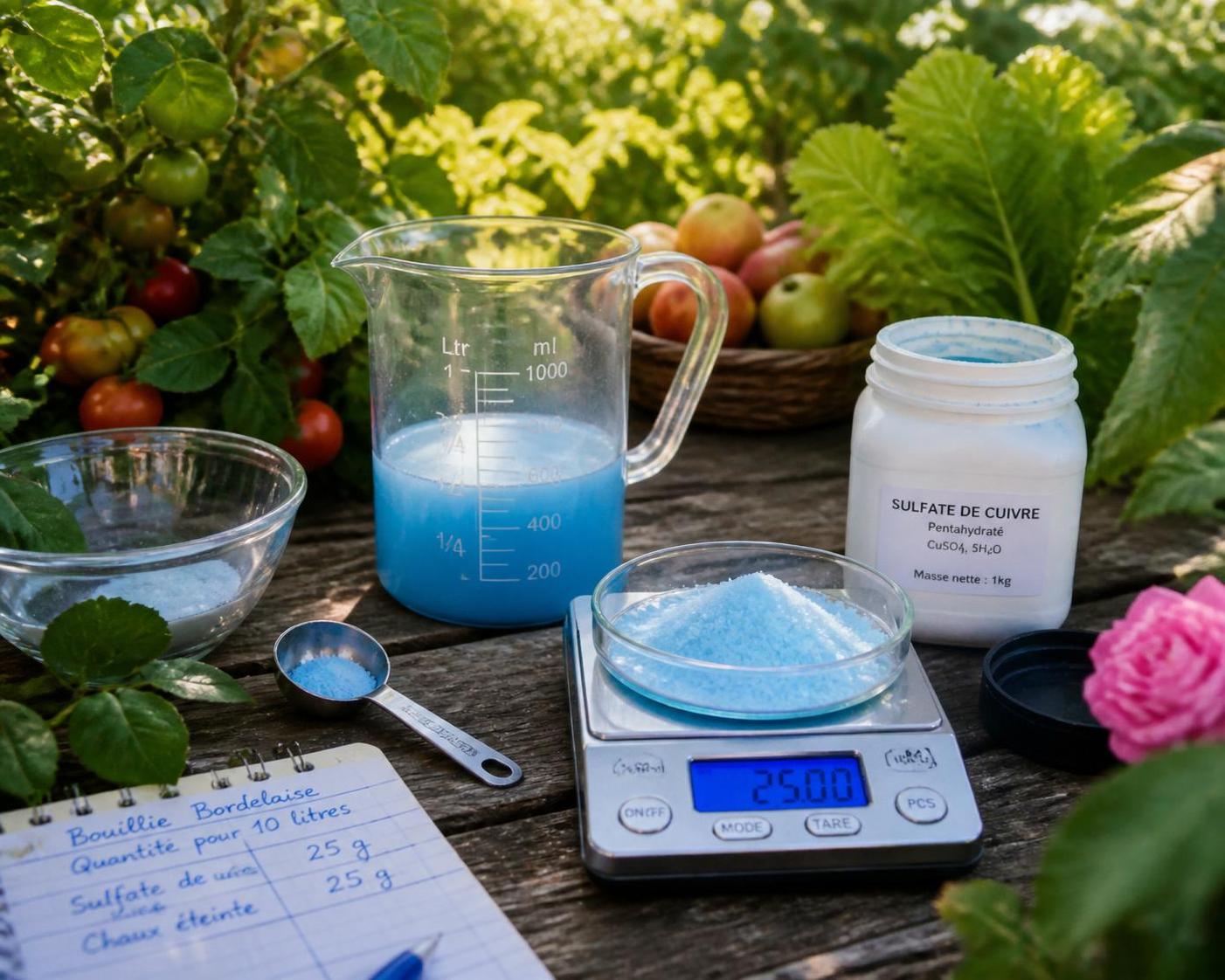 Dosage bouillie bordelaise pour 1 litre : la mesure exacte selon la culture à traiter 2 découvrez le dosage précis de la bouillie bordelaise pour 1 litre, adapté à chaque type de culture afin d'assurer une protection optimale et efficace de vos plantes.