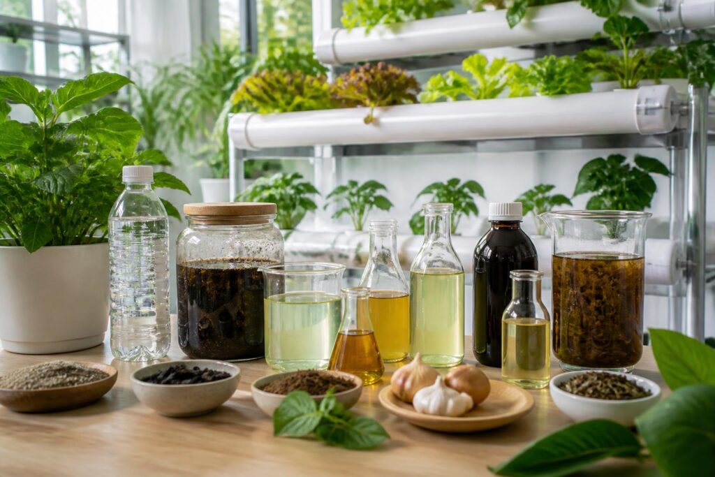 découvrez comment fabriquer votre engrais hydroponique maison simplement et à moindre coût pour une solution nutritive efficace et naturelle.