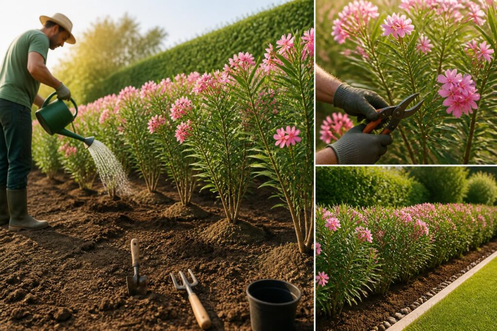 découvrez comment planter, entretenir et prendre des précautions avec la haie de laurier rose pour structurer votre jardin de manière esthétique et sûre.