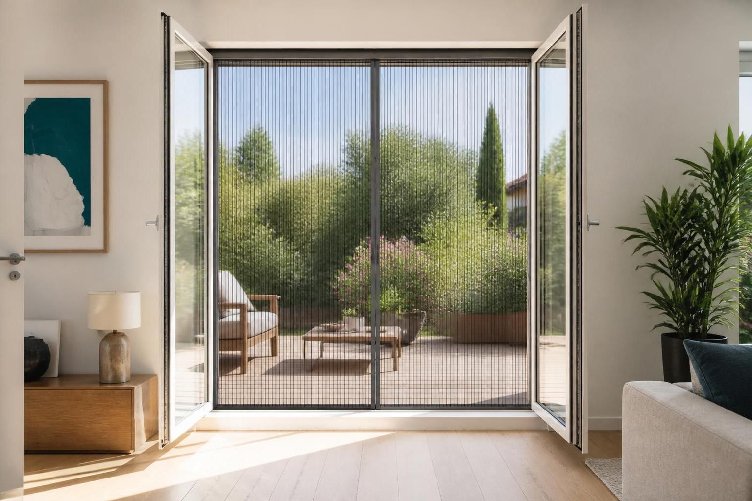 Guide complet : Choisir et installer une moustiquaire pour porte-fenĂȘtre Ă 2 vantaux 2 dĂ©couvrez notre guide complet pour choisir et installer facilement une moustiquaire adaptĂ©e Ă votre porte-fenĂȘtre Ă 2 vantaux, pour profiter d'un intĂ©rieur protĂ©gĂ© des insectes tout en laissant passer l'air frais.