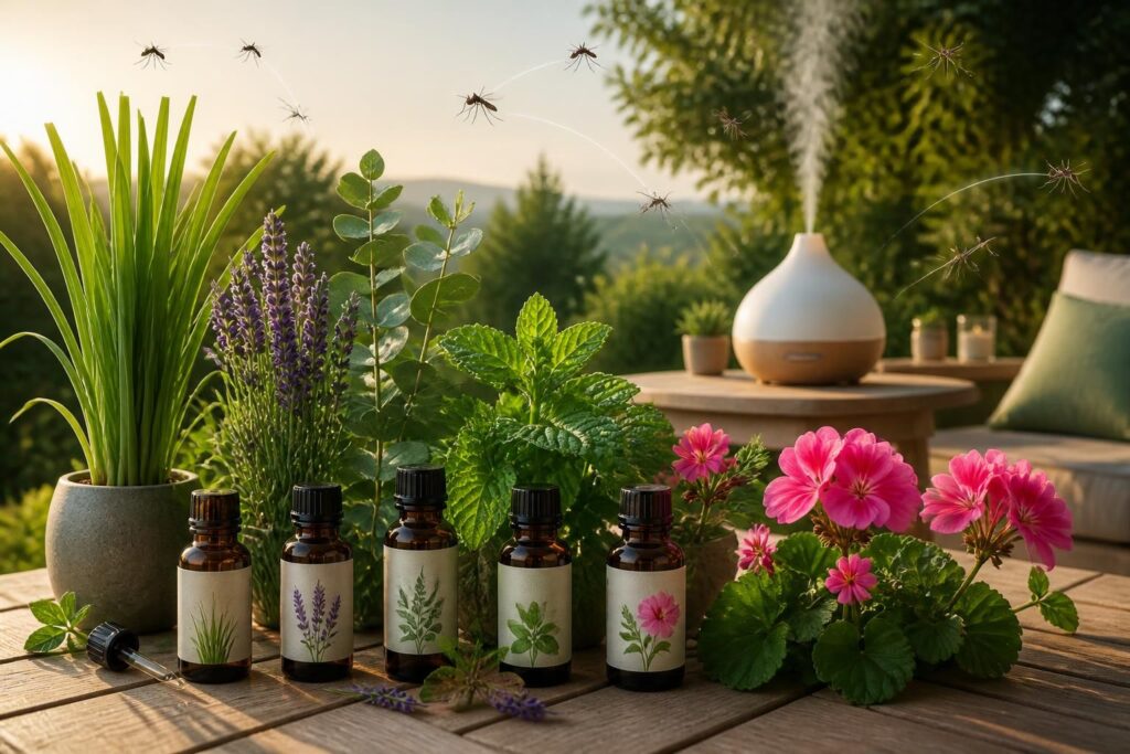découvrez quelles huiles essentielles repoussent efficacement les moustiques et apprenez comment les utiliser pour protéger votre maison et votre peau naturellement.