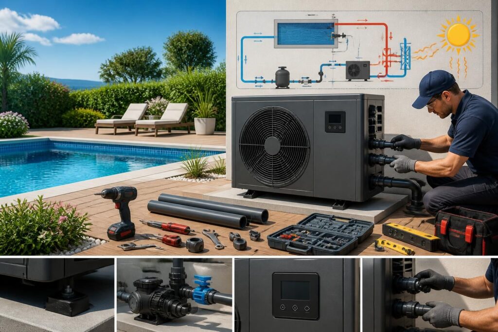 découvrez notre guide complet pour installer une pompe à chaleur pour piscine, avec toutes les étapes et préparatifs indispensables pour un chauffage efficace et durable.