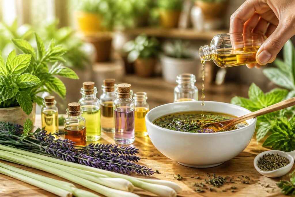 découvrez comment préparer facilement chez vous un répulsif naturel contre les moustiques à base d'huiles essentielles grâce à nos recettes simples et efficaces.