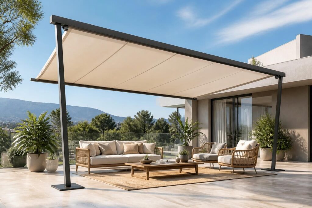 découvrez le store banne autoportant, la solution parfaite pour profiter de votre terrasse sans percer les murs. facile à installer et esthétique, il allie praticité et design.