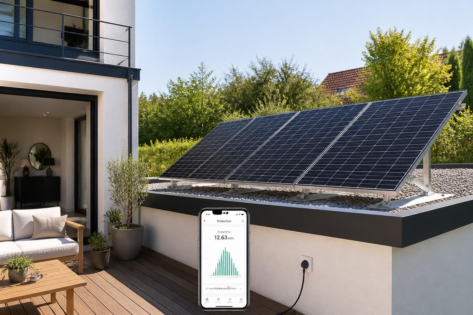 Panneau solaire 3000W Plug and Play : L'énergie solaire clé en main, sans besoin d'installateur 2 découvrez le panneau solaire 3000w plug and play, une solution d'énergie solaire clé en main facile à installer sans besoin d'un installateur professionnel. profitez d'une énergie propre et économique rapidement.