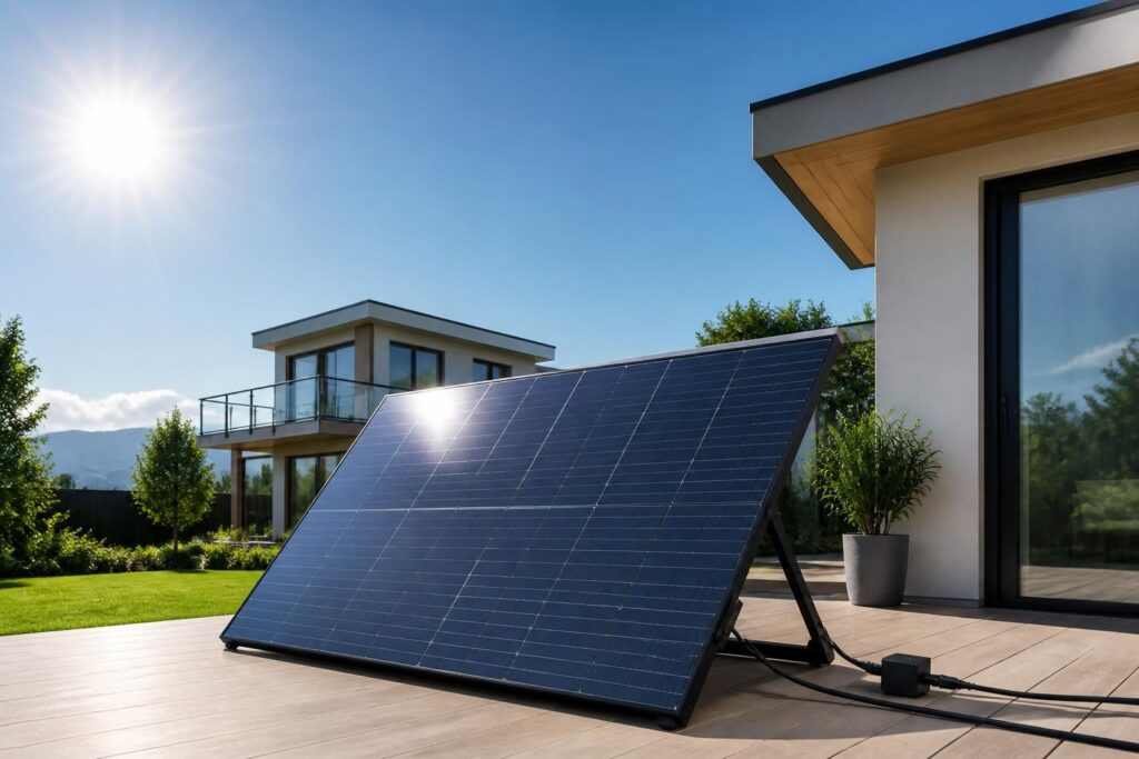 découvrez notre panneau solaire 3000w plug and play, une solution d'énergie solaire clé en main facile à installer soi-même, sans besoin d'installateur, pour une autonomie énergétique rapide et efficace.
