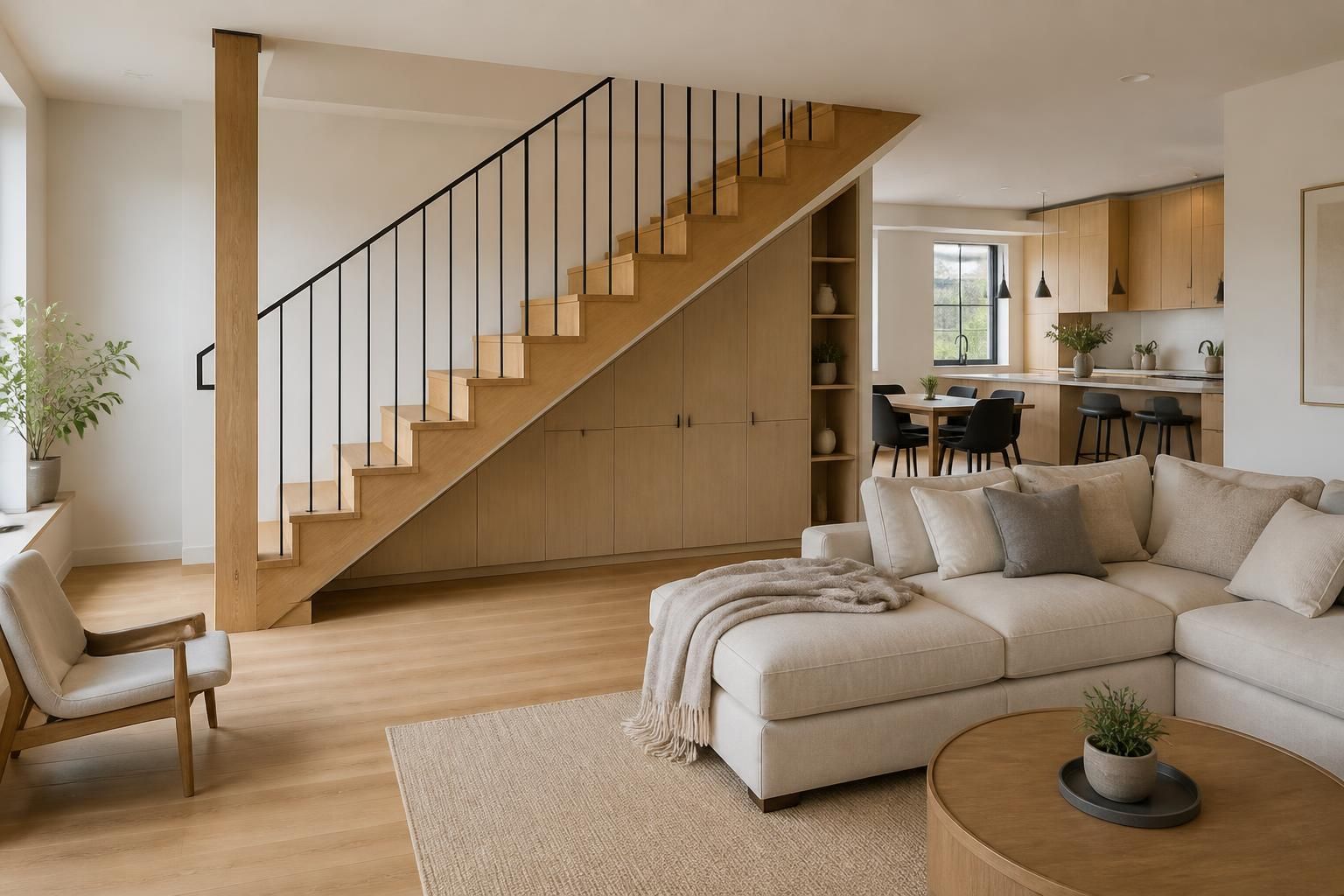Intégrer un escalier central dans votre salon tout en préservant une circulation fluide 2 découvrez comment intégrer un escalier central dans votre salon tout en assurant une circulation fluide et harmonieuse pour un intérieur à la fois pratique et esthétique.