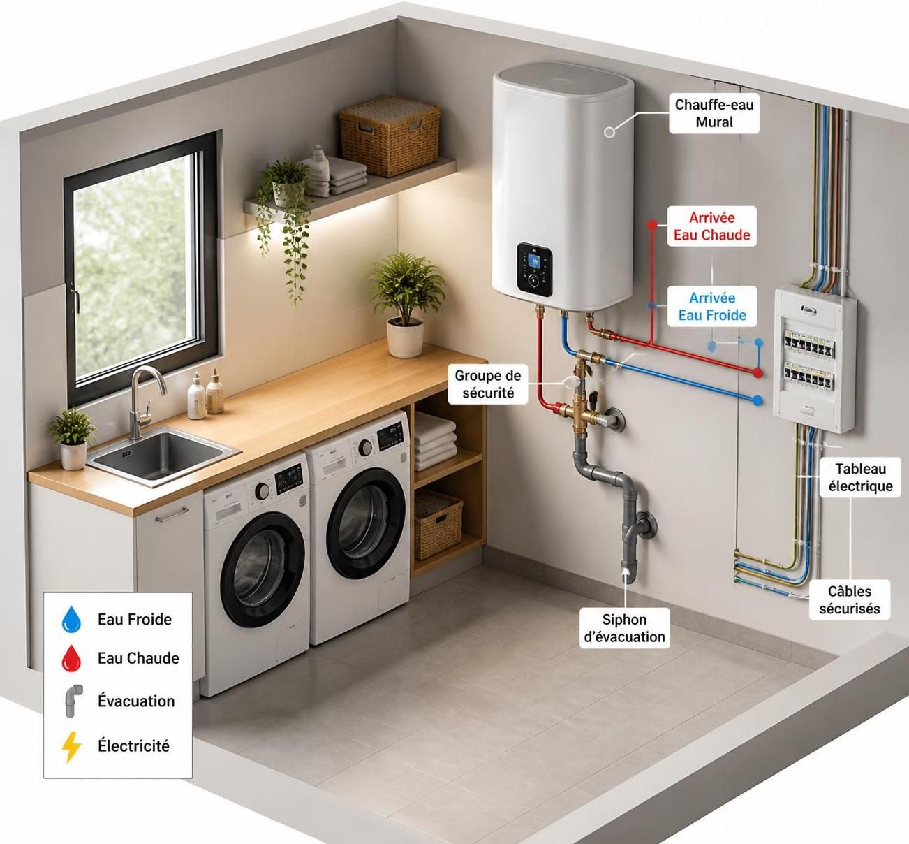 Guide illustré : schéma complet pour l'installation et les raccordements essentiels d'un chauffe-eau 2 découvrez notre guide illustré avec un schéma complet pour l'installation et les raccordements essentiels d'un chauffe-eau, étape par étape et facile à suivre.
