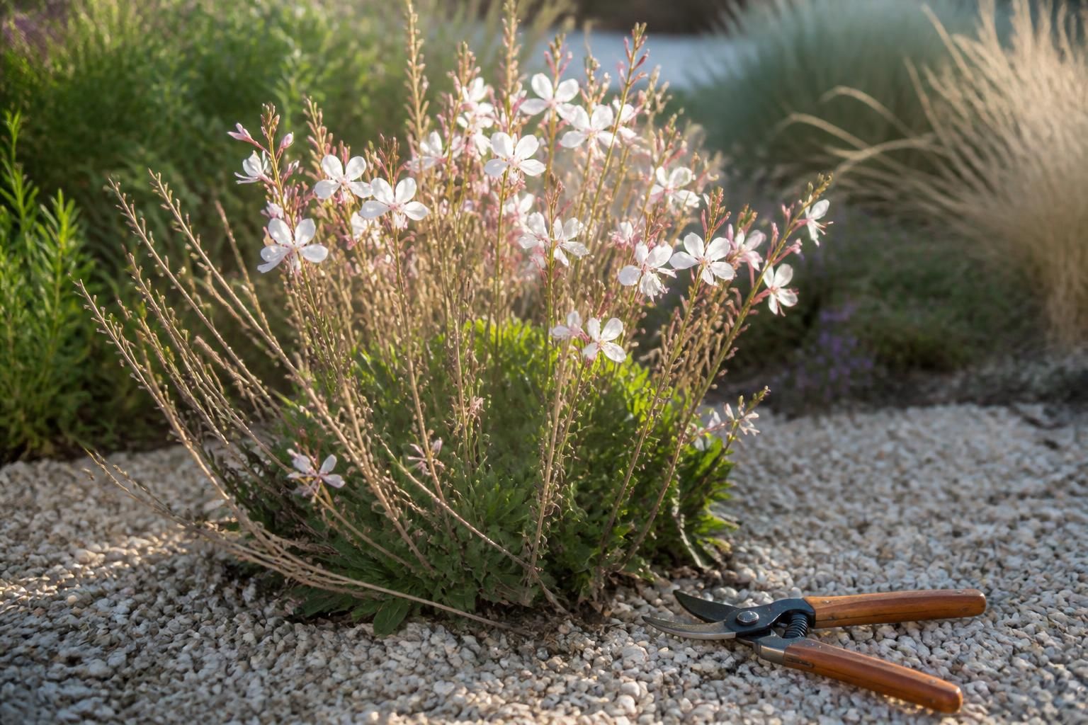 Jardinage : Le moment idéal pour tailler les gauras et stimuler une floraison éclatante 2 découvrez le moment idéal pour tailler vos gauras afin de stimuler une floraison éclatante et profiter d'un jardin coloré tout au long de la saison.