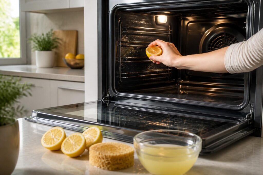 découvrez comment nettoyer efficacement votre four avec du citron, une astuce naturelle pour éliminer les graisses tenaces et retrouver un four éclatant sans produits chimiques.