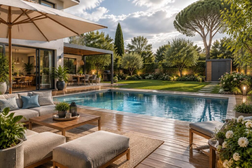 découvrez les garanties de l’assurance habitation pour protéger votre terrasse, piscine et jardin contre les dommages et les imprévus.